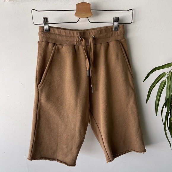 Marissa Webb Shorts Womens XS Brown Mocha Knit Romy Bermuda Casual Lounge